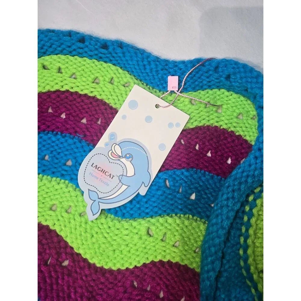 LAGHCAT Mermaid Tail Blanket - Crocheted - NWT